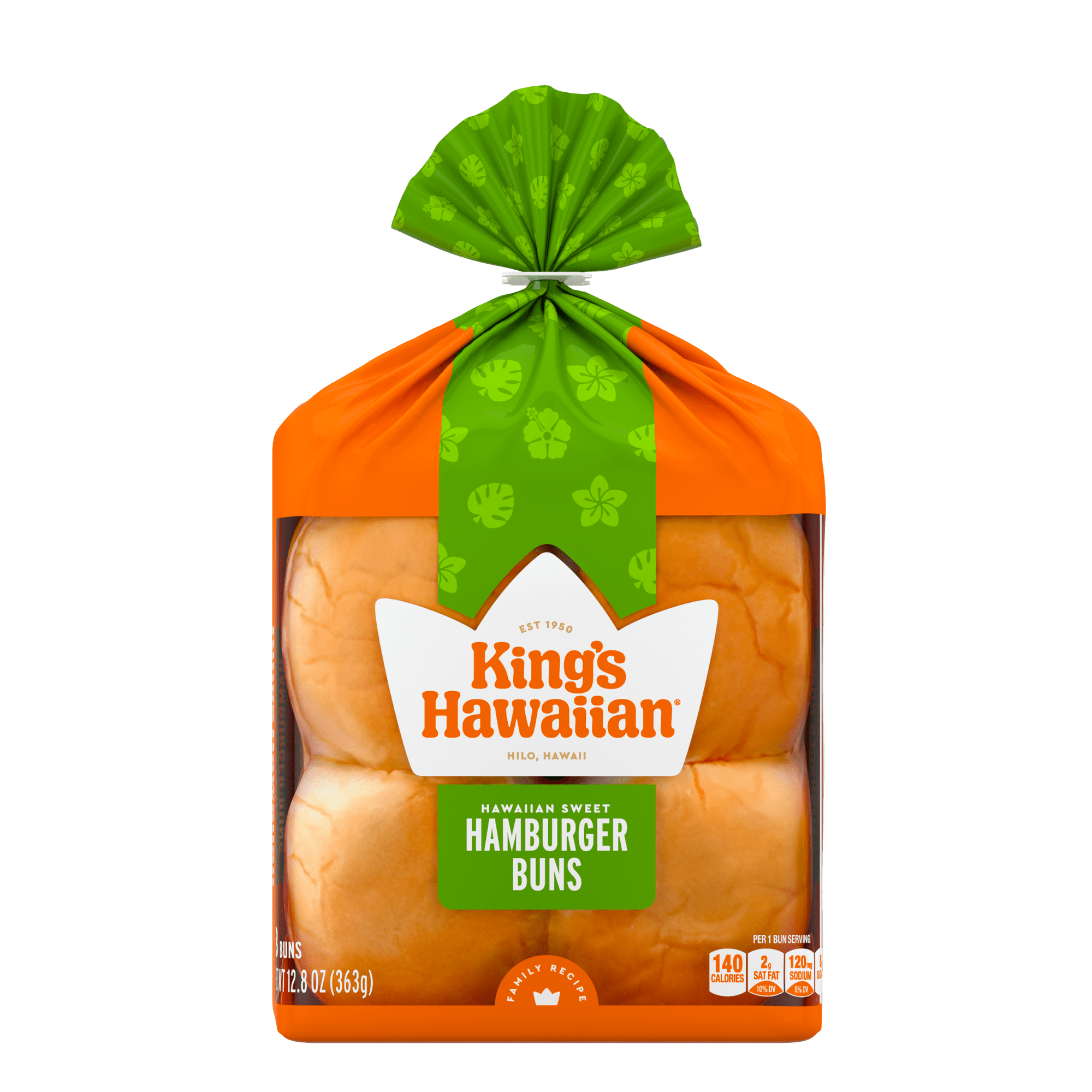 King's Hawaiian Sweet Hamburger Buns 8pk