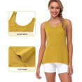 thumbnail image 3 of Women's Yoga Tank Top Open Back Camisole Workout Active Top, 3 of 6