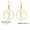 Hoops -1 gold, variant on Rhythmic Gymnastics Earrings Stainless Steel Dancer Dangle Earring Sport Jewelry