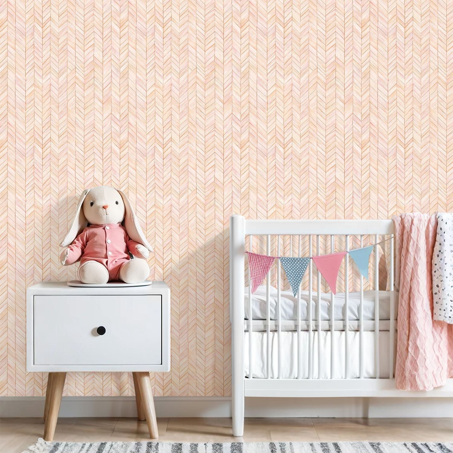 Peel and Stick Wallpaper Pink Marble Herringbone Thin Gold Lines Wall Mural 23.6in x 9.8ft Self Adhesive Removable Wall Paper Renter Friendly Wallpaper for Nursery Bedroom Cabinets