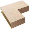 thumbnail image 6 of 7"W x 28"D x 28"H Thin Chapel Hill Rough Cedar Woodgrain TimberThane Corbel, Primed Tan, 6 of 6