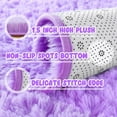 thumbnail image 2 of Lochas Soft Fluffy Rug Modern Shag Carpet Fuzzy Shaggy Rugs for Bedroom Indoor Modern Area Rugs,8'X10',Purple, 2 of 7