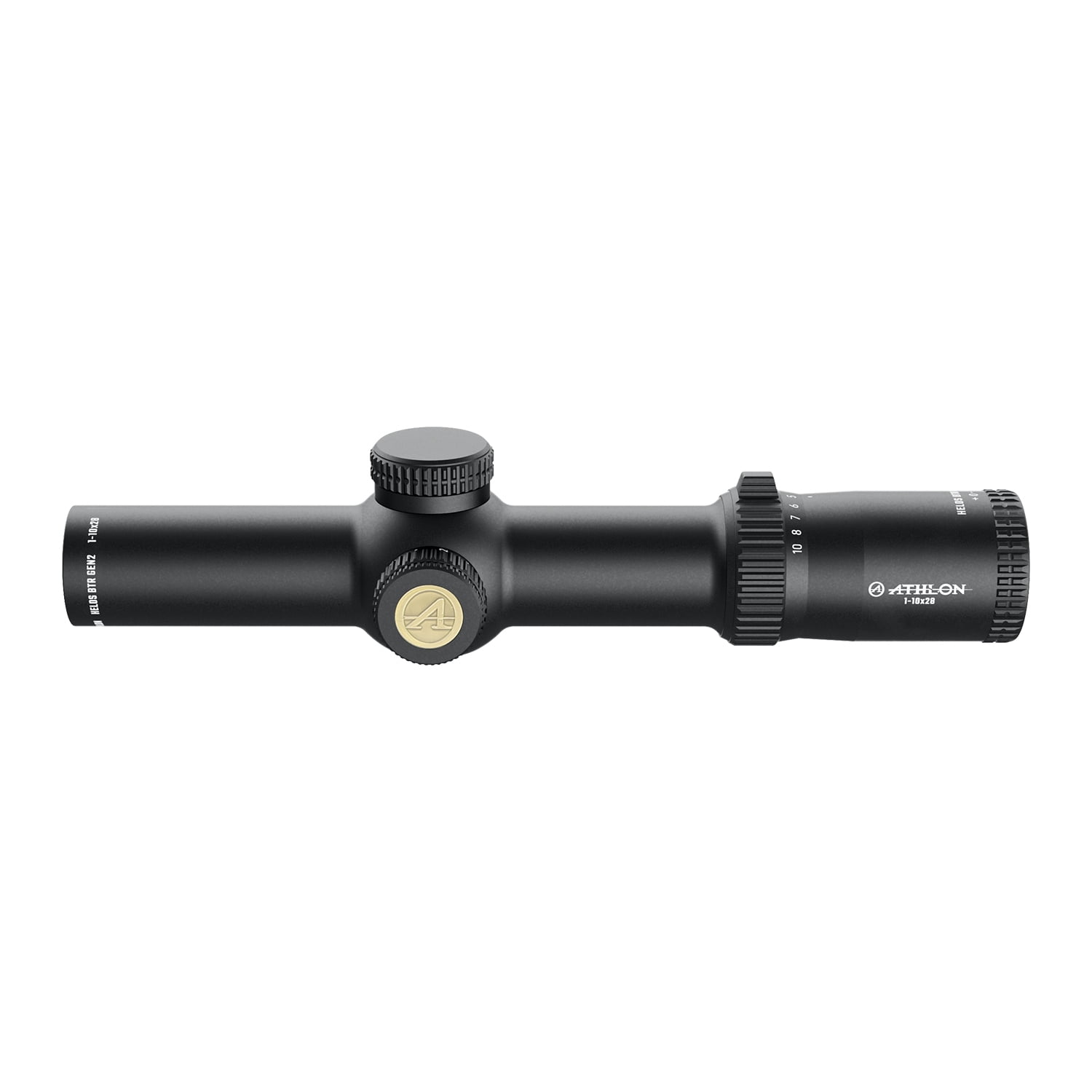 Athlon Optics Helos BTR Gen 2 Rifle Scope 1-10x 28mm Illuminated ATMR4 MOA Reticle Matte Black