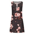 thumbnail image 4 of Fankiway Robe Débardeur d'Été Décontractée pour Femmes Imprimé Floral Robe de Plage Sans Manches Robes Sans Manches pour Femmes Grande Taille, 4 of 5
