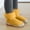 Yellow, variant on Sock Shoes Non-Skid Toddler Boys Girls Walking Socks Shoes Breathable Warm Soft Rubber Sole Cotton Socks Shoes Indoor Floor Moccasins for Boys Girls 3-3.5 Years