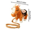 thumbnail image 3 of Interactive Animated Plush Horse with Motorized Motion - Realistic PP Cotton Stuffed Animal with Soothing Sound Effects for Adult Collectors and Thematic Display Enthusiasts, 3 of 6