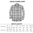 thumbnail image 4 of Men's Casual Button Down Flannel Shirt Plaid, 4 of 7