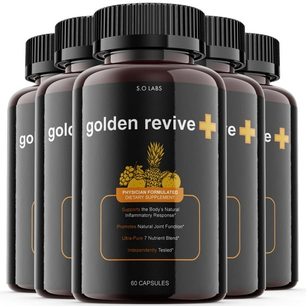 Golden Revive Plus + Dietary Supplement for Joints, Muscles, Immune