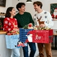 thumbnail image 6 of 9 Pack Extra Large Christmas Paper Bags with Handles, Kraft Christmas Gift Bags, Holiday Gift Bags for Wrapping Jumbo Xmas Presents 16.9 x 7.1 x 12.6 inches, 6 of 7