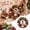 A002- B, variant on Punch Needle Kit for Beginners Christmas Wreath with Fabric and Wooden Needle, Set of 1, Red and Green, for Holiday Home Decor, Diy Craft Kit