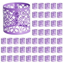 Dusknt Wedding Napkins Wedding Day Laser Cut Napkin Buckle Towel Paper 50Pc Dark Purple, Placemat,