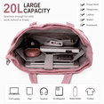 thumbnail image 2 of Quilted Puffer Tote Bag for Women, Large 20L Shoulder Bag with Multi Pockets, Lightweight Work Travel School Handbag, 2 of 9