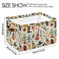 thumbnail image 3 of Cowboy Boot Hat Guitar Flower Storage Bins with Handle Fabric Organizer Basket Foldable Box 2 Pack 14.2x10.2x8.3, 3 of 8