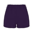 thumbnail image 4 of Plebaso Women's Summer Shorts Side Pleated Athletic Shorts Elastic Waist Running Shorts Activewear, 4 of 7