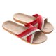 thumbnail image 2 of 1 par de zapatillas antideslizantes para interiores para interiores zapatillas de lino creativo bohemia zapatillas rojas, 2 of 5