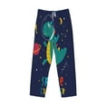 thumbnail image 4 of Easygdp Dinosau Space Explorer Men's Pajama Pant, Sleep Elastic Waistband Lounge Pants - X-Large, 4 of 9