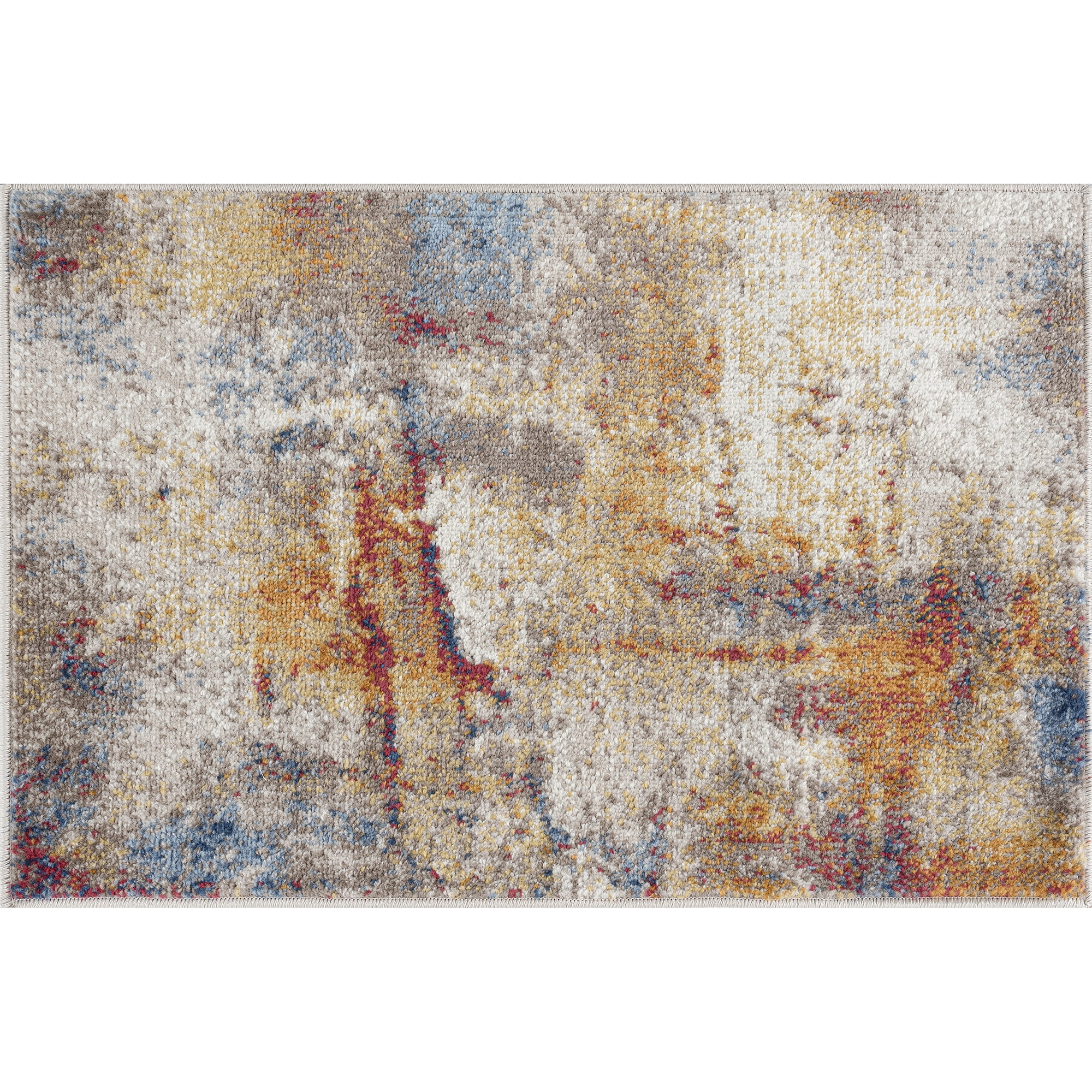 Chelsea Contemporary Abstract 2' x 3' Multicolor Polypropylene Indoor Area Rug, 2' x 3'