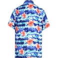 thumbnail image 2 of HAPPY BAY Men's Casual Relaxed Beach Short Sleeve Shirts XXL Indigo, Stripes Summer Vacation Holiday, 2 of 5