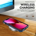 thumbnail image 6 of SaniMore for iPhone 13 Pro (6.1" 2021) Case, [Sliding Camera Window] Wireless Charging Shockproof Drop Resistant Hybird PC TPU Anti-slip Heavy Duty Protective Shell for iPhone 13 Pro, Navy Blue, 6 of 7