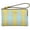 Bright Maize Multi, variant on Women's Small Corner Zip Crossgrain Leather Wristlet (Black)