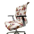 thumbnail image 6 of Ambesonne Floral Office Chair Cover Stretchable High Back, Striped Lavatera Flowers, Dark Pink Orange, 6 of 6