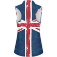 thumbnail image 3 of xfsWaSs Womens Tank Tops Women's Sleeveless Golf Polo Shirts Casual Floral Print 1/4 Zip Tennis Workout Tank Top Summer Lightweight, 3 of 4