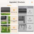 thumbnail image 6 of Dovov Outdoor Patio Dining Chairs Set of 4, Stackable Patio Chairs Textilene Outdoor High Back Armchairs, Black, 6 of 10