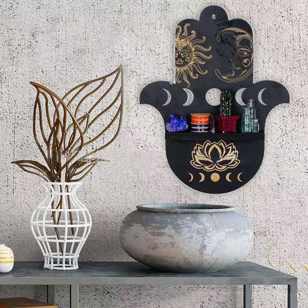 Creative Wall Mounted Shelf PVC Animal Display Crystal Shelf Wall Hanging Shelf Home Wall Art Decorations Jewelry Storage RackButterflyUnited Kingdom He Qiyong unisex