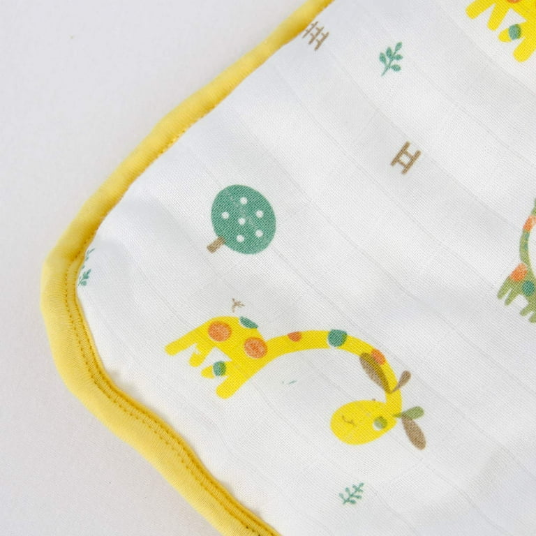 Molis & co Muslin Sleeping Bag for Baby, 2.5 TOG,Super Soft and Warm  Wearable Blanket Sack, Unisex 12-18 Months. 33.1, Ideal for Winter. Unisex  Safari Giraffe Print in Yellow and Green 