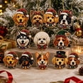 thumbnail image 2 of Lucahom DIY Pearl Art Christmas Ornament Kit for Adults, 10 Pcs Pearl Painting Hanging Ornaments with Dog, Christmas Tree Hanging Decorations for Kids, Xmas Decor, 2.95 in, 1 Set, 2 of 6