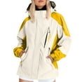 thumbnail image 1 of Breezora Veste Imperméable Résistante au Vent pour Femmes Imperméable Décontractée XXXXXL Taille Jaune, 1 of 9