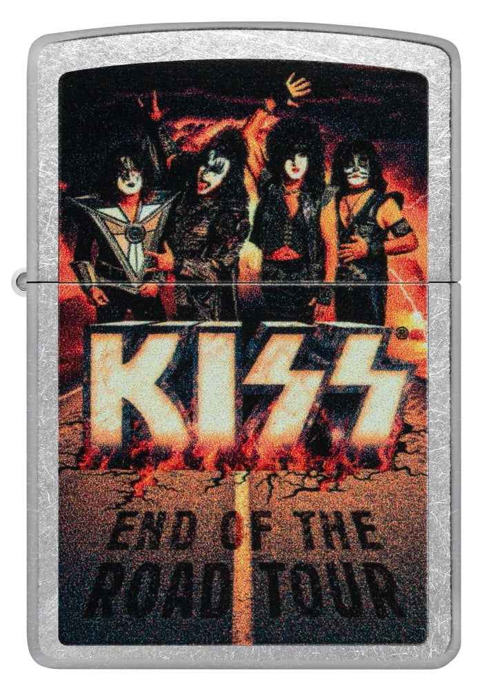 Zippo KISS End of the Road Design Street Chrome Pocket Lighter