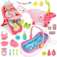 thumbnail image 1 of Set de muñecas DeaO, 25 unidades, con trona, bañera, cuna y accesorios, 1 of 8