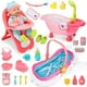 thumbnail image 1 of Set de muñecas DeaO, 25 unidades, con trona, bañera, cuna y accesorios, 1 of 8