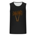 thumbnail image 4 of ZCFZJW Mens 3D Tank Top Novelty Tropical Palm Tree Pattern Graphic Breathable Quick Dry Sleeveless Beach Athletic Tees Vest Tops Black XXL, 4 of 5
