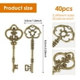 thumbnail image 3 of Keyohome 40Pcs Antique Skeleton Keys Decorative Vintage Key Portable Skeleton Keys Bulk Skeleton Key Set Skeleton Key Decor for Weddings Crafts Decoration Favor, 3 of 10