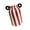 Red and white models, variant on Accent Ceramic Flower Vase for Home Shelves, Glazed Striped Bud Vase with Double Loop Handles for Flower Display