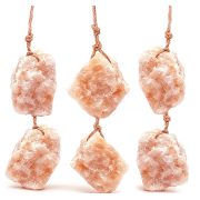 3 Count Himalayan Small Pets Salt Lick - Rabbit Toys Bunny Treats - Natural Small Animal Mineral Salt Chew Toys with Rope, Small Pet Chew Treat Supplies for Guinea Pig Rabbits Bunny Ferrets