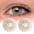 thumbnail image 3 of 2pcs 14.2mm Lentes de Contacto de Color Anuales Lentes de Color 0 Grados Accesorio Cosmético para OjosMarrón, 3 of 6