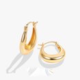 thumbnail image 2 of BF CLUB-pendientes de plata de ley 925 para mujer, aretes de oro simples a la moda, joyería para prevenir alergias, accesorios de fiesta, regalo, 2 of 2