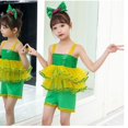 thumbnail image 3 of Robe de Fille Mode Fil Gonflé Enfants Gâteau Vestido Été Mignon Paillettes Verte Danse Performance Robe Courte Fête d'Anniversaire, 3 of 5
