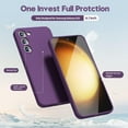 thumbnail image 3 of for Samsung Galaxy S23 Phone Case Liquid Silicone, Cute Thin Slim Soft Rubber TPU Plain Smooth Gel Cover for Women Girl Design, Matte Solid Protective & Shockproof Bumper, Violet Purple, 3 of 14