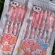 thumbnail image 1 of Sanrio-Bolígrafo de Gel negro Kawaii, Hello Kitty, Kuromi, Mymelody, prensa de oficina para estudiantes, juguetes de Anime, papelería, 6 piezas, 1 of 3