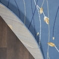 thumbnail image 6 of Nourison Grafix Transitional Botanical Light Blue 5'3" x ROUND Area Rug, (5' Round), 6 of 8