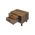 thumbnail image 2 of Acme Furniture 97964 Table d'Appoint, Finition Chêne Brun et Noir, 2 of 5