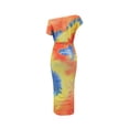 thumbnail image 6 of IROINNID Summer Dresses For Women Sexy Holiday Dress One Shoulder Short Sleeve Printed Dress Summer Saving Sale, 6 of 6