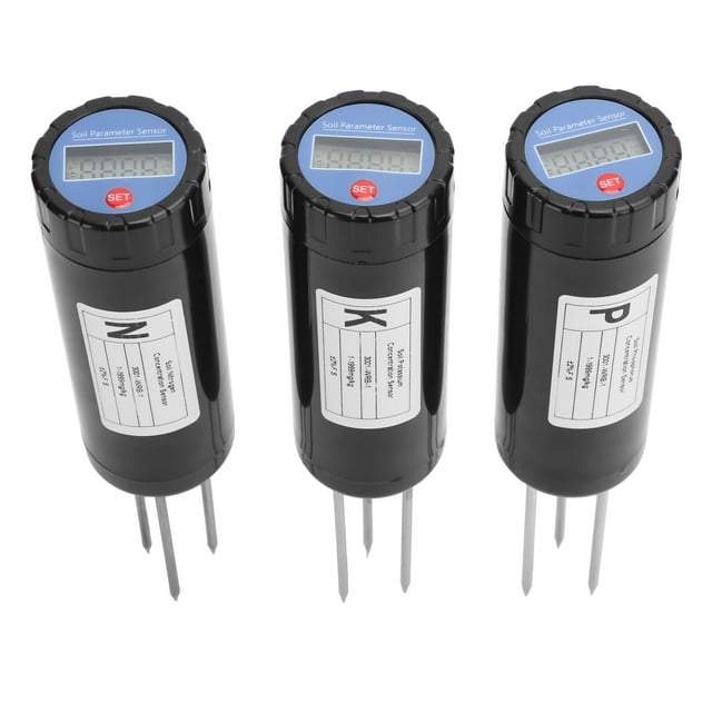 Sensor del suelo, Sonda de Alta SensibiliDad ABS+Herramiente de Monitor de Jardinería de Acero inoxidable, Preciso Profesional Portátil para Jardines Céspedes Granjas