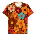 thumbnail image 2 of Soft Shirt Men's Long Sleeve Tee under Scrub Long Yoga Shirt Lightweight for Men Mens Long Sleeve Work Out Fit Short New Day Shirt Neck Long Sleeve Raglan T Shirt Men Men's Floral Print T Shirt, 2 of 3