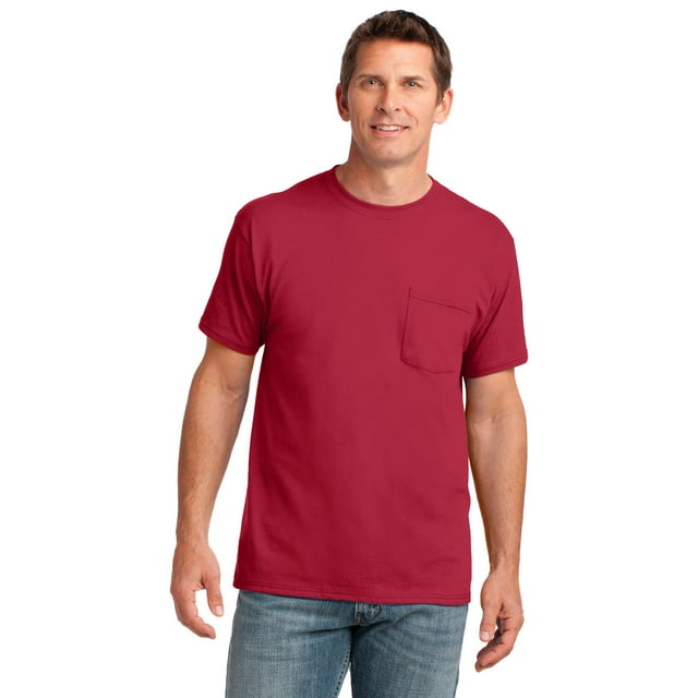 Port & Company T-Shirt de Poche en Coton pour Homme PC54P