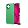 thumbnail image 3 of For Revvl 7 Pro 5G (T-Mobile) Dual Layer Slim & Tough Hybrid Shockproof Heavy Duty TPU Matte with Textured Rugged Shell Protection Phone Case Cover by Xpression - Green, 3 of 4